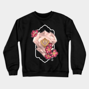 Dancer from FF14 Job Crystal with Flowers T-Shirt Crewneck Sweatshirt